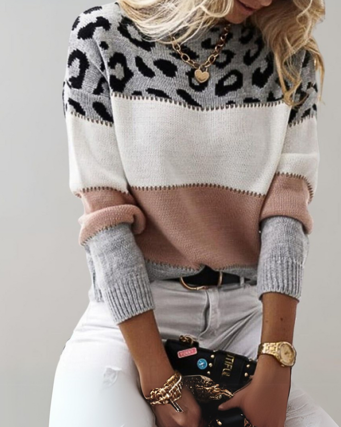 Look con Suéter Leopardo Helena